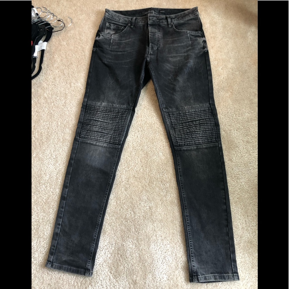 Zara - Biker moto jeans